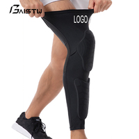 Protection de compression professionnelle, protection fine pour le basketball et le volley-ball, protection anti-collision en nid d'abeille pour les jambes