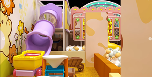 INDOOR PLAYGROUND USA LLC Estructura de Juego Interior de Plástico en Colores Pastel, Equipo de Juegos Comercial para Niños - Product Image 1