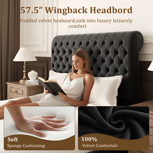 <strong>Velvet</strong> Fabric Nordic Style Teddy <strong>Velvet</strong> Art <strong>Bed</strong> Bedroom Furniture Italian Luxury Modern King Size Bedroom Set - Product Image 3