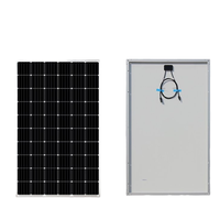 Panneaux solaires 150W-200W en silicium polycristallin, surface en verre entièrement noire pour système de production d'énergie solaire domestique et industriel