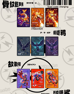 YQ Offre Spéciale Qualité Supérieure Pikachu Pas Cher Amusant Art Fournisseur en Gros Pokémon Évolution Pokémon Pokédex Édition Limitée Grandes Cartes A6 - Product Image 5