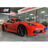 Kits de carrosserie T-Factory pour Porsche Cayman Boxster 718 Ensemble de pare-chocs avant de haute qualité Mise à niveau de la lèvre arrière Style GTS