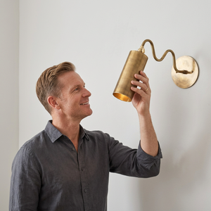 Brass <b>Wall</b> Sconce Modern Adjustable <b>Reading</b> <b>Light</b> Indoor Living Room Decor - Product Image 1