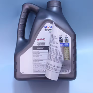 Etiquette d'emballage adhésive découpée à l'emporte-pièce étanche résistante à l'huile double face imprimée double couche pour bouteille d'huile <span class=keywords><strong>moteur</strong></span> - Product Image 2