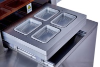 MPA450 machine à sceller les plateaux d'emballage à atmosphère modifiée nourriture viande poisson repas prêt scelleuse de plateaux MAP avec remplissage d'azote gazeux