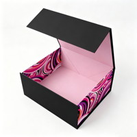 Boîte cadeau pliante avec logo imprimé personnalisé, boîte d'emballage en papier rigide pliable de qualité supérieure, gain de place, emballage plat pour vêtements