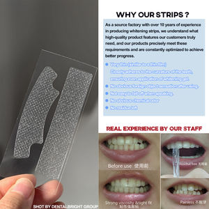 Özel Logo 14 Tedavili Anında Parlak Diş Beyazlatma Bantları - 30 Dakika Hızlı Tedavi Mineye Zarar Vermez ve Sıfır Hassasiyet - Product Image 2