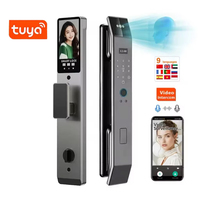 Serrure de porte à reconnaissance faciale 3D entièrement automatique, électronique, numérique, biométrique, avec empreinte digitale et scan facial pour la maison