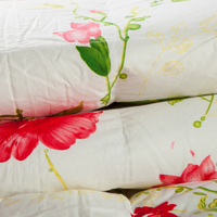 Ensemble de literie de luxe en duvet de canard blanc 7 pièces, taille Queen, avec taies d'oreiller décoratives, pour la maison