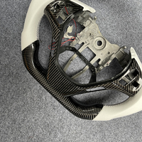 Volant LED personnalisé en fibre de carbone véritable pour Hyundai Genesis Coupé 2010-2016 - Accessoires intérieurs de mise à niveau