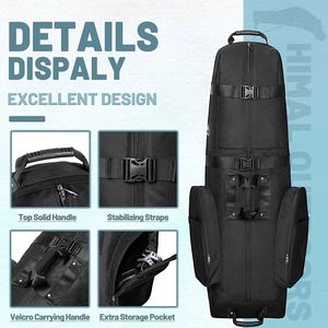 Échantillon gratuit, sac de golf rembourré personnalisé BSCI, sac de voyage pour clubs de golf à parois souples, sac de golf à roulettes, étui avec roues - Product Image 3