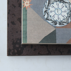 Arte da Parete Geometrica <span class=keywords><strong>su</strong></span> Tela con Supporto in <span class=keywords><strong>MDF</strong></span>, Decorazione Murale di Alta Qualità e Durevole per Soggiorno e Camera da Letto - Product Image 1