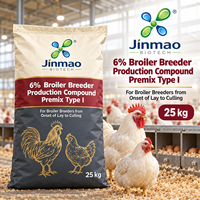Poudre d'additifs alimentaires pour animaux de ferme Jinmao, 6% de minéraux et oligo-éléments pour l'alimentation des poulets de chair, enzyme de type I pour favoriser la nutrition
