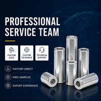Factory Price Long Pipe Sleeve Aluminum Stainless Steel Brass Round Metric Inch Spacer M6 M8 M10 M12 Bearing Spacers Washer