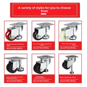3-Zoll-Fußkupplungsrollen mit horizontaler Einstellung, Stützrahmen, Universalrad, Foma 1,5-5 Zoll, Top-Plattenmontage, Nivellierung - Product Image 4
