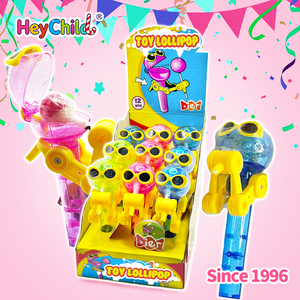 Kẹo bán buôn tùy chỉnh nhãn hiệu riêng đầy màu sắc đồ chơi mới lạ Kính mát ít người đàn ông <span class=keywords><strong>Lollipop</strong></span> với vui vẻ cơ chế trái cây snack cho bé - Product Image 6