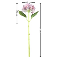 Tekstur Film Cetak 3D Bunga Hydrangea Tangkai Tunggal Nuansa Lukisan Minyak Dekorasi Pernikahan Mewah