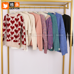 Geryon Vintage Ukay Ukay Winter Ladies Pullover Sweaters Bulk Secondhand Used Cashmere <span class=keywords><strong>Jumper</strong></span> Use Clothes Balles - Product Image 6