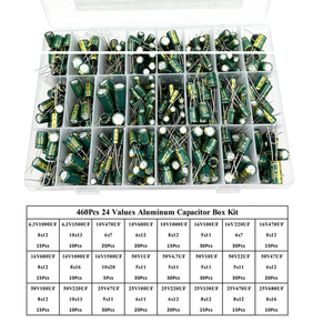 Kit de Surtido de 460 Condensadores Electrolíticos Radiales de Aluminio de Alta Frecuencia, 24 Valores, 0.1μF-1000μF, 6.3V - <span class=keywords><strong>50V</strong></span> - Product Image 2
