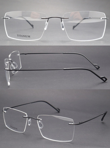 Readsun Readsun Bingkai Optik Titanium Tanpa Bingkai Pria Kacamata Titanium Bingkai Kacamata - Product Image 2