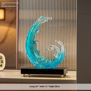 Hiện Đại Bắc Âu sang trọng pha lê trong suốt phun nhựa thủ công showpieces cho trang trí nội thất - Product Image 1