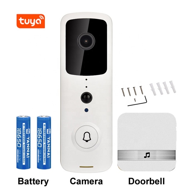 Home Smart 720P HD Home Security Camera Night Vision Tuya WiFi Intercom Video Door Phone Outdoor Use 2.4GHz Frequency