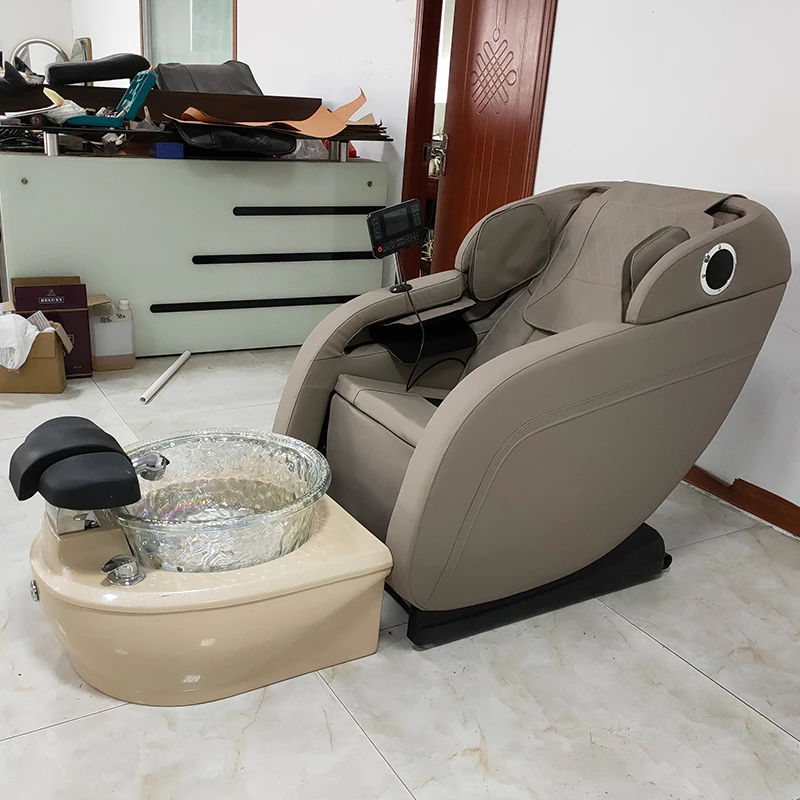 Luxury Tub Pink Queen Throne Nail Neutral Color Facial Salon Recline Back Double Seat Massage Foot With Basin Pedicure Spa Chair