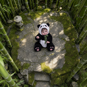 Muñeca Bebé Reborn de Vinilo de 20 Pulgadas con Cabello Rizado Realista y Traje de Panda, Muñeca Recién Nacida Realista para Juego de Imitación, Juguete para Niños - Product Image 6