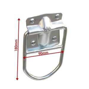 Asas para bidones galvanizadas en caliente CH - Capacidad de 500 lb, acero inoxidable para bidones de fibra/plástico - Product Image 3