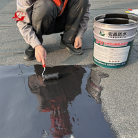 Peinture imperméable à base de caoutchouc PU huileux 911, peinture liquide noire en caoutchouc polyuréthane pour l'étanchéité des toits et des sous-sols