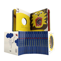 Cahiers d'exercices éducatifs pour enfants, couverture rigide en carton, images à feuillets mobiles, anglais magique, dessin 3D, taille personnalisée, impression offset