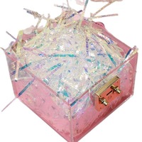 Boîte de 100g de herbe Aurora Lafite Illusion Silk, boîte cadeau, boîte à bonbons de mariage, emballage, décoration, matériau de remplissage
