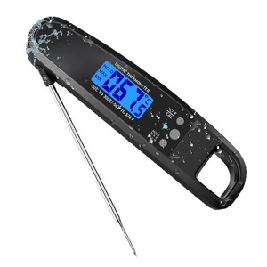 Wholesale Fast & Accurate Digital Food <b>Thermometer</b> Instant Read Meat with Backlight for Grilling Baking - Product Image 1