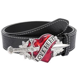 <span class=keywords><strong>Ceinture</strong></span> en alliage PU en plastique pour hommes, style punk vintage européen et américain, <span class=keywords><strong>ceinture</strong></span> de piercing à une flèche - Product Image 5