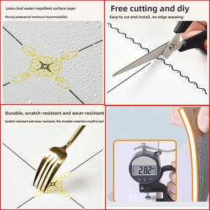 Pegatinas de Pared Autoadhesivas Modernas con Diseño Geométrico, Resistentes a la Humedad, para Techos, Baños, Dormitorios y Uso Doméstico - Product Image 5