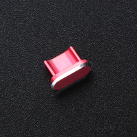 De Metal colorido Micro USB jack de 3,5mm enchufe de polvo Anti-polvo de la base del cargador tapón para Android Teléfono Celular accesorios