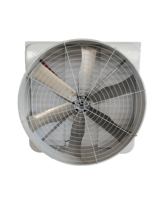 Ventilateur de ventilation pour grange, haute efficacité énergétique, avec 6 pales en alliage et moteur BLDC pour bâtiments d'élevage