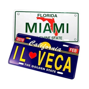 Placa de Matrícula de Aluminio Personalizada de 6"x12" con Logotipo en Relieve, Placa de Matrícula de Metal Personalizada al por Mayor - Product Image 4