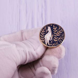 Enchanted Horn 'Magic Is Real' ile <span class=keywords><strong>Unicorn</strong></span> broş fantezi severler ve hayalperestler için mistik takı Cast çiçek tema - Product Image 2