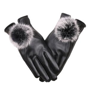 Guantes de Invierno para Mujer, de Piel Sintética, con Pantalla Táctil, Forrados y Cálidos, para Deportes, Viajes, Fiestas y Ciclismo - Product Image 1