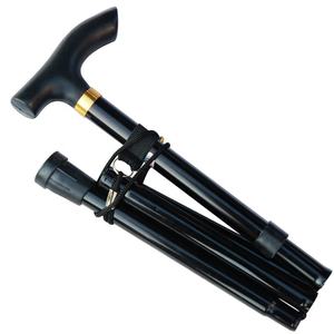 トレッキングポール折りたたみ伸縮式超軽量バトン自己防衛拡張可能スティックハイキング屋外松葉杖男性用杖 - Product Image 5