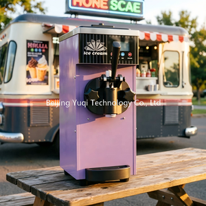 <span class=keywords><strong>Machine</strong></span> à <span class=keywords><strong>glace</strong></span> molle commerciale violette compacte pour petits cafés et stands mobiles – Se démarque dans les cafés, kiosques et marchés nocturnes - Product Image 2