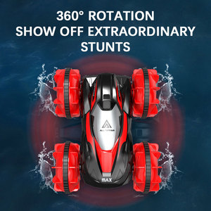 Véhicule tout-terrain à quatre roues motrices voiture RC <span class=keywords><strong>transformable</strong></span> amphibie Double face conduite lumière roulante voiture cascadeuse jouets pour enfants - Product Image 3
