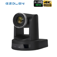 Kit de caméra de diffusion EZOLEN EZ-UVX150S 4K 60FPS 20X PTZ avec suivi IA, système de conférence vidéo IP 5 canaux, 3G-SDI