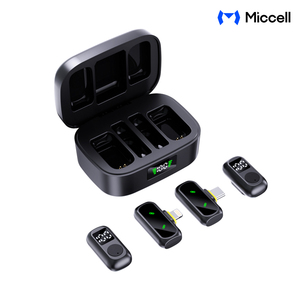 Micrófono Inalámbrico Ultraligero <span class=keywords><strong>de</strong></span> 8g para Teléfono Inteligente con Batería <span class=keywords><strong>de</strong></span> 24H, Sonido <span class=keywords><strong>de</strong></span> 48kHz y 24bit, Diseño Plug-and-Play para Vloggers y Streamers - Product Image 1