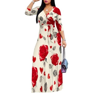 Plus Size Clothing for Women's Plus Size Dresses Casual Loose Pocket Short Sleeve Slits Plus Size Long Maxi Dress XL-5X - Product Image 4