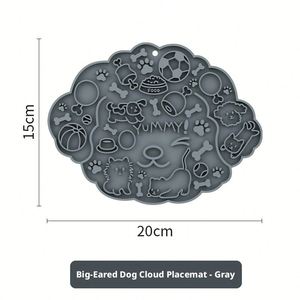 Tapis d'alimentation pour chien en silicone avec ventouse, design anti-étouffement pour une alimentation lente - Product Image 4