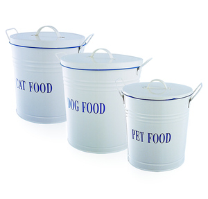 Atacado Luxo Metal Cat <span class=keywords><strong>Dog</strong></span> Pet Treat Recipiente De Armazenamento De Alimentos com <span class=keywords><strong>Cute</strong></span> Water Bowl Scoop - Product Image 3