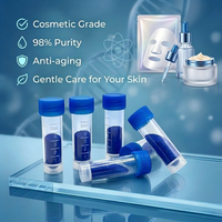 IngreLoner – Approvisionnement direct usine – Poudre de peptide brut de qualité cosmétique 99 % Blue GHK-Cu Tripeptide de cuivre – N° CAS 89030-95-5