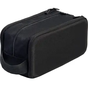 Sıcak satış siyah makyaj çantası vanity durumda özel logo makyaj çantası erkek kozmetik çantası